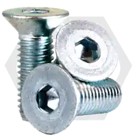 M20-2.50 x 45 mm Flat Head Socket Cap Screws, Metric Class 12.9, Zinc-Bake Cr+3, Full Thread, Coarse (UNC), Alloy Steel, DIN 7991, Qty 25 Hot Picks