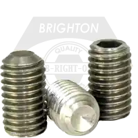 Cheap M3-0.50 x 10 mm Socket Set Screws, Cup Point, 316 Stainless Steel A4, Coarse (UNC), DIN 916, Qty 100