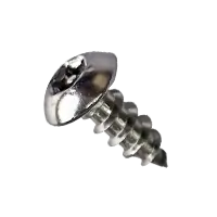 Reduced Price 8-15 x 1" Self-Tapping Screws, 6-Lobe Pin-In Button Head, Tamper Resistant, Type A, 304 Stainless Steel, Fully Threaded, Qty 1000