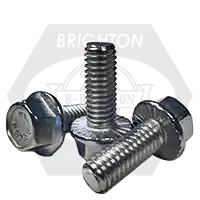 1/2"-13 x 2" Hex Head Serrated Flange Screw w/ Wax, 18-8 Stainless Steel , Fully Threaded, Qty 50 Sale