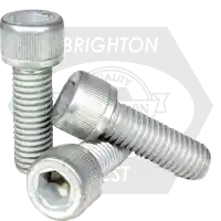5/8"-18 x 2" Socket Head Cap Screws, Mechanical Zinc Cr+3, Full Thread, Fine (UNF), Alloy Steel, Qty 50 One Day Deal