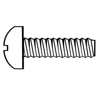 M2-0.40 x 4 mm Machine Screws, Phillips Pan Head, Zinc Cr+3, Full Thread, DIN 7985A, Qty 1000 Fast Shipping