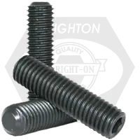 Place Order 4-40 x 5/8" Socket Set Screws, Non-Standard, Flat Point, Black Oxide, Coarse (UNC), Qty 100