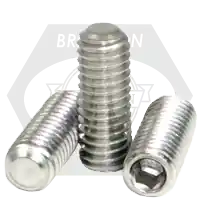 M5-0.80 x 6 mm Socket Set Screws, Flat Point, 18-8 Stainless Steel A2, Coarse (UNC), Qty 100 New Release