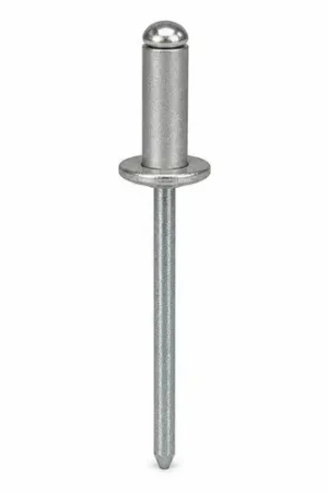 While Supplies Last Asmg 64-66 3/16 (.188-.375) Alum/Steel Zinc Dome Head Multi-Grip Type Blind Rivets, Qty 500