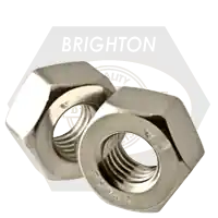 Crafted 1 1/8"-8 Heavy Hex Nuts, 8UN, 18-8 Stainless Steel A2, Qty 10