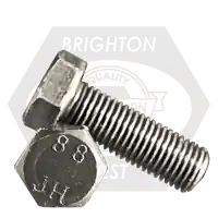 M24-3.00 x 130 mm Hex Cap Screws, Metric Class 8.8, Plain Finish, Full Thread, Coarse (UNC), Medium Carbon Steel, DIN 933 / ISO 4017, Qty 10 Next Day Delivery