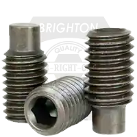 In Demand 1/4"-28 x 1/4" Socket Set Screws, Full Dog Point, Black Oxide, Fine (UNF), Alloy Steel, Qty 100