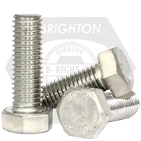 M22-2.50 x 85 mm Hex Cap Screws, 18-8 Stainless Steel A2, Full Thread, Coarse (UNC), DIN 933, Qty 10 While Supplies Last