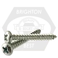 14-10 x 3" Self-Tapping Screws, Unslotted Indent Hex Head,Type A, Zinc Cr+3, Full Thread, Qty 600 Bargain