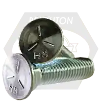 5/8"-11 x 2 3/4" Plow Bolts, 3 Head, Grade 5, Zinc Cr+3, Full Thread, Qty 150 Special Offer