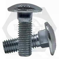 M10-1.50 x 70 mm Carriage Bolts, Metric Class 4.6, Zinc Cr+3, Full Thread, Coarse (UNC), DIN 603, Qty 350 Super Sale