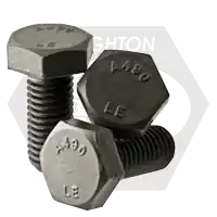1"-8 x 9" Heavy Hex Structural Bolts, Type 1, Plain Finish, Partial Thread, Coarse (UNC), A490, Made in USA, Qty 50 Factory Price