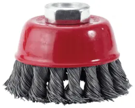 Get Yours 3" Crimped Cup Carbon Steel Wire Brush (.14 Wire & 5/8-11" S Carbon Wire Brush, Qty 1