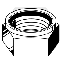 7/16"-14 Nylon Insert Lock Nuts, NE (Standard) Grade N2 (A) Zinc-Yellow Cr+6, Qty 2000 Hot Picks
