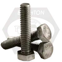 1/4"-20 x 3 1/2" Hex Tap Bolts, Grade A, A307, Plain Finish, Full Thread, Coarse (UNC), Low Carbon Steel, Qty 625 Flash Sale