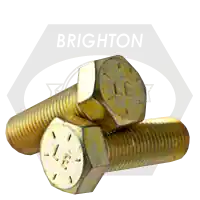 5/16"-24 x 7 1/2" Hex Cap Screws, Grade 8, Zinc-Yellow Bake Cr+3, Fine (UNF), Made in USA, Qty 225 Fresh Stock