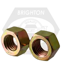 2 1/2"-4 Finished Hex Nuts, Zinc-Yellow Cr+6, Grade 8, Coarse (UNC), Medium Carbon Steel, Qty 10 Hot Picks