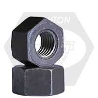 Top Rated 2"-8 Heavy Hex Nuts, Grade 2H, Plain Finish, A194 / SA 194, Made in USA, Qty 60