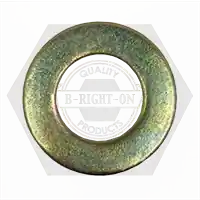 M6 Flat Washers, Grade 200 HV, Zinc-Yellow Cr+6, DIN 125A, Qty 15000 Markdown