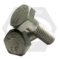 1"-8 x 6 1/2" Heavy Hex Structural Bolts, Type 1, Hot-Dipped Galvanized HDG, Partial Thread, A325, Made in USA, Qty 75 Genuine