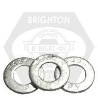 Exclusive Offer 2 1/2" x 4 1/2" Structural Flat Washers, F436, Hot-Dipped Galvanized HDG, Medium Carbon Steel, Qty 50