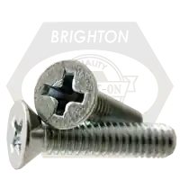 8-32 x 4" Machine Screws, Phillips Flat Head, Zinc Cr+3, Full Thread, Qty 1800 While Supplies Last