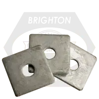 While Supplies Last 5/8" x 3" x 0.250 Slotted Square Plate Washers, Hot-Dipped Galvanized HDG, Qty 80