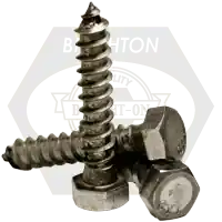 3/8"-7 x 12" Hex Lag Screws, Plain Finish, Low Carbon Steel, Qty 125 Professional Grade