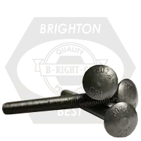 Price Drop 3/8"-16 x 9" Carriage Bolts, Under-Sized, Grade A, A307, Plain Finish, Partial Thread (6" Thread), Qty 100