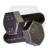 M10-1.25 x 30 mm Hex Cap Screws, Metric Class 10.9, Plain Finish, Full Thread, Fine (UNF), Alloy Steel, DIN 961, Qty 700 Fast Shipping