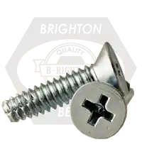1/4"-20 x 3/8" Thread-Cutting Screws, Slotted Indent Hex Washer Head HWH, Type F, Zinc Cr+3, Full Thread, Qty 4000 Best Choice