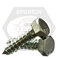 Latest 1/2"-6 x 22" Hex Lag Screws, Zinc Cr+3, Low Carbon Steel, Qty 50