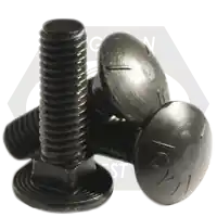 Genuine 5/16"-18 x 3/4" Carriage Bolts, Grade 5, Plain Finish, Full Thread, Coarse (UNC), Qty 2000