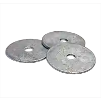 Premium 3/16" x 1 1/4" Fender Washers, Hot-Dipped Galvanized HDG, (Appro x 1140 pcs), Qty 25 lbs