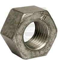 1 1/8"-7 Heavy Hex Nuts, Grade 2H, Hot-Dipped Galvanized HDG HDG & Wax , A194 / SA 194, Made in USA, Qty 1 Deal
