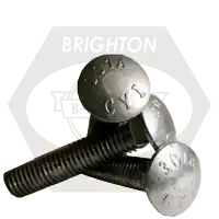 1/2"-13 x 18" Carriage Bolts, Grade A, A307, Hot-Dipped Galvanized HDG, Partial Thread (6" Thread), Qty 50 Seasonal Sale