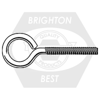 Genuine 3/8"-16 x 5" Eye Bolt Zinc Cr+3 (Commercial), Qty 10