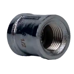 Midland Metal 45413LFCP Coupling, 1/2-in FPT x 1/2-in FPT, Lead-Free Bronze, Chrome-Plated Save Now