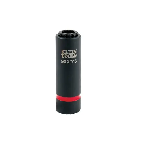 Klein Tools 66012 2-in-1 Impact Socket, 12-Point, 5/8 and 7/16-Inch Cheap