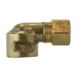In Demand ANDERSON METALS 700070-0606AOP 90-deg Elbow, 3/8-in Compression x 3/8-in FNPTF, Lead-Free Brass