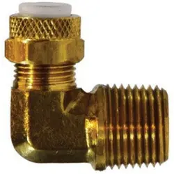 ANDERSON METALS 02669-0804 Elbow, 1/2-in Tube x 1/4-in Male NPTF, Brass Authentic