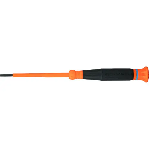 Klein Tools 6243INS Insulated Precision Screwdriver, 3/32-Inch Slotted, 3-Inch Shank Fresh Stock