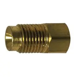 Fan Favorite ANDERSON METALS 08683 Dual Master Cylinder Adapter, 7/16-in Male Inverted Flared x 1/4-in Female Inverted Flared, Brass