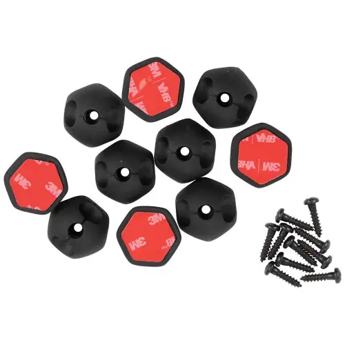 Klein Tools 450-400 Self-Adhesive Cable Mounting Clips, 1 Slot (10-Pack) Top Pick