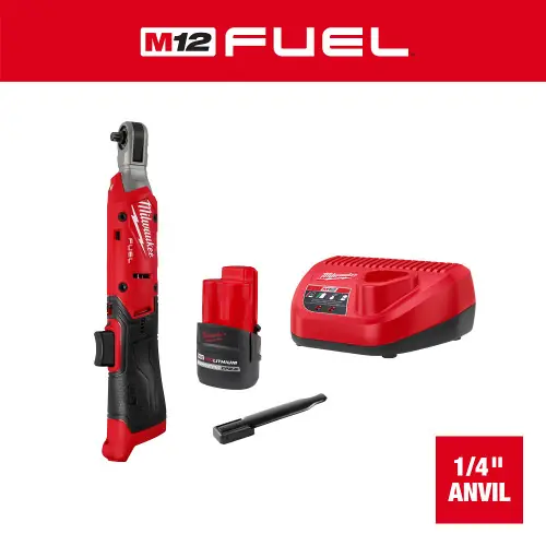 Secure Checkout Milwaukee Tool 3052-21 M12 FUEL 1/4" Ratchet Kit