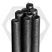 Seasonal Sale M18-2.50 x 1 Meter Threaded Rod, B7, Plain Finish, Coarse (UNC), DIN 975, Qty 5
