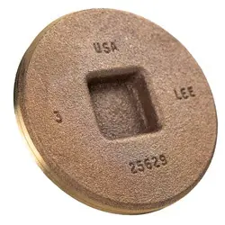 Next Day Delivery Midland Metal 970309USA Countersunk Head Cleanout Plug, 3 in, Brass