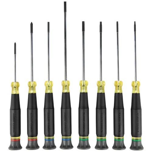While Supplies Last Klein Tools 85617 Precision Screwdriver Set, Slotted, Phillips, and TORX 8-Piece