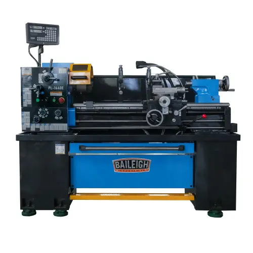 PL-1440E-1; 14x40 Gear Head Lathe with DRO 3HP, 230V 1PH Instant Buy